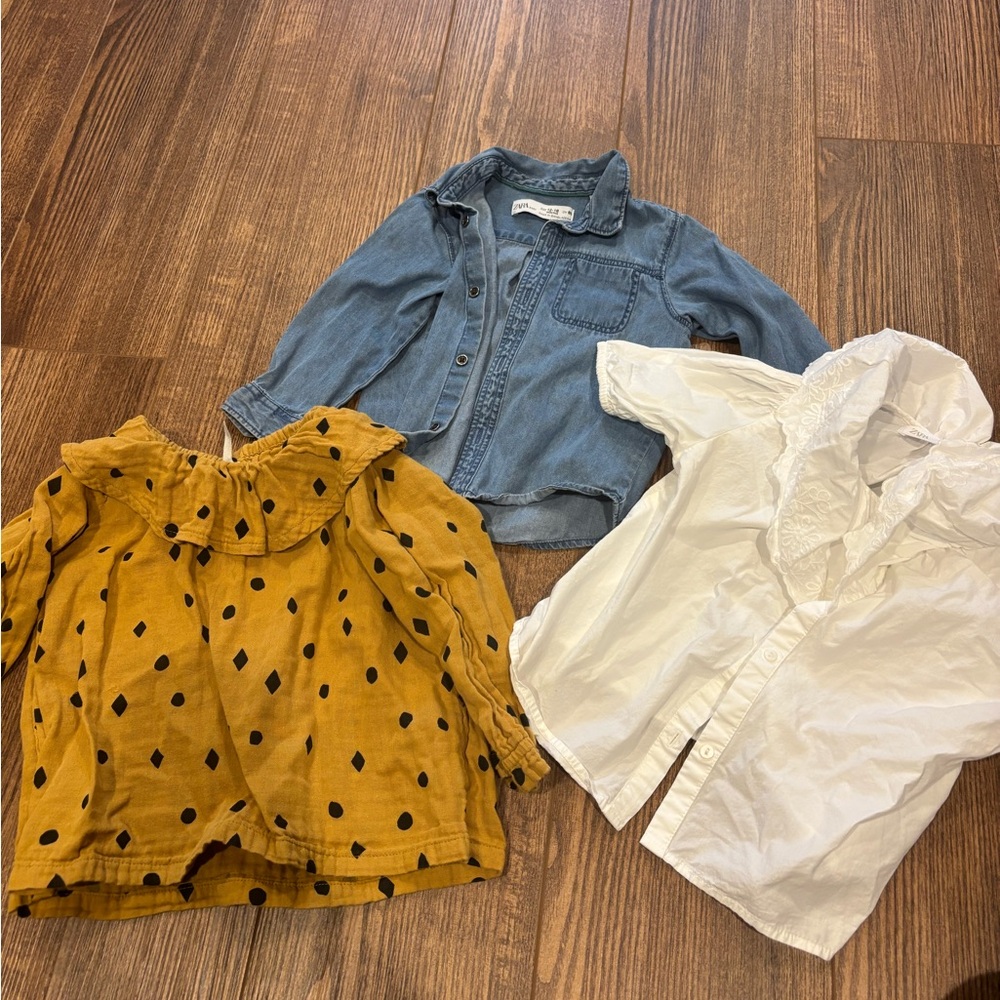 Little girls blouse bundle